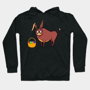 Funny Bull Easter Bunny Ears Hoodie